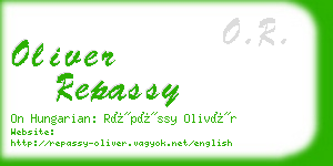 oliver repassy business card